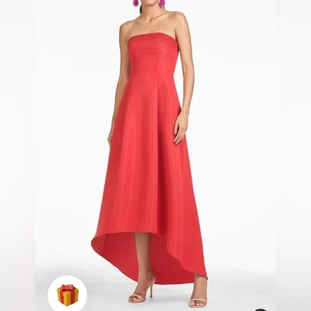 Sachin & Babi || Blake Cherry Red Gown - Picture 2 of 9